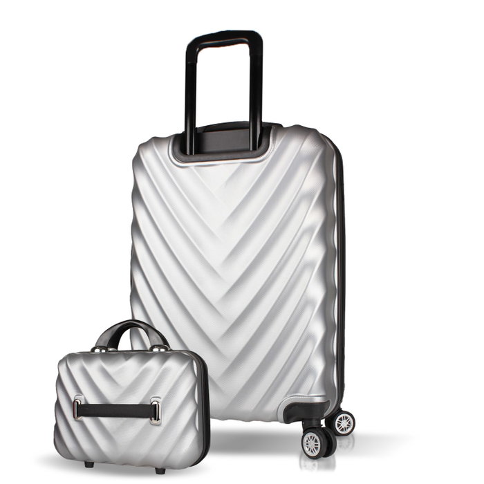 Zoozie Bags Juego de maletas de 2 piezas Gris